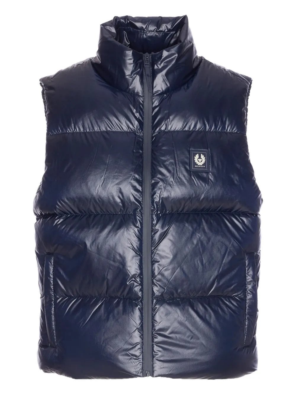 

Стеганый жилет с нашивкой-логотипом Belstaff, синий