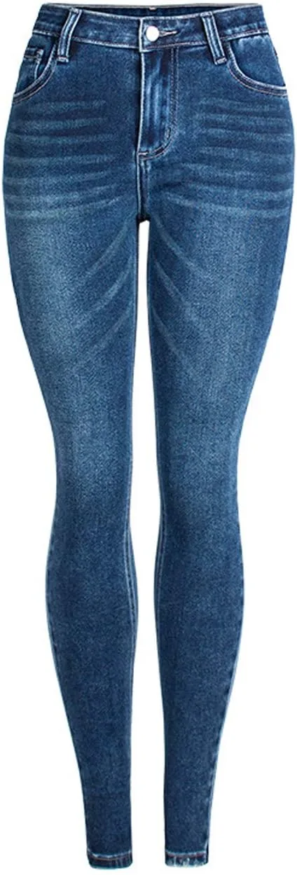 

ZENTHACE женские джинсы скинни Mid Rise Stretch Comfort