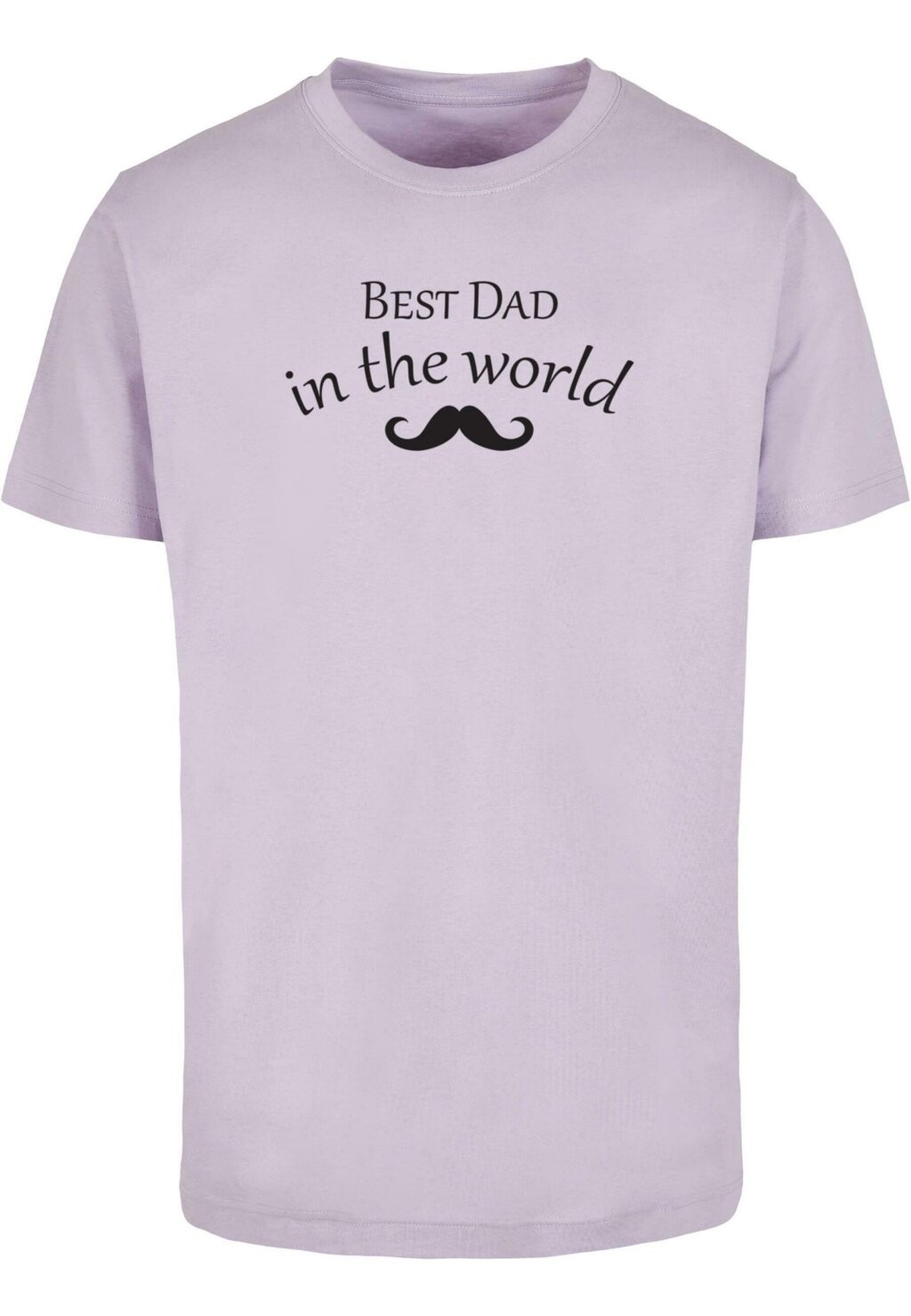 

Футболка с принтом FATHERS DAY BEST DAD IN THE WORLD 2 Merchcode, сиреневый