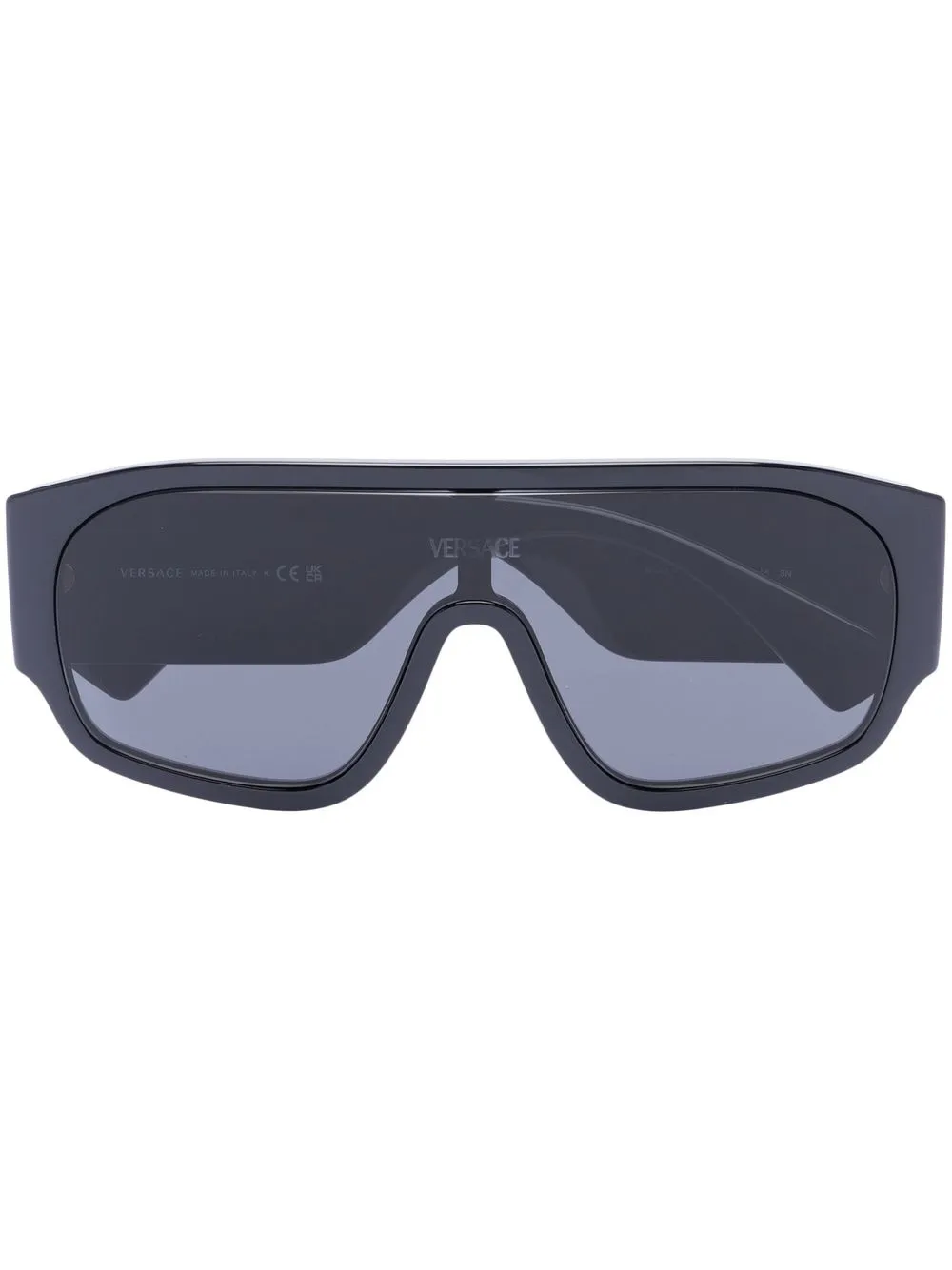 

Солнцезащитные очки-маска с логотипом Versace Eyewear, черный