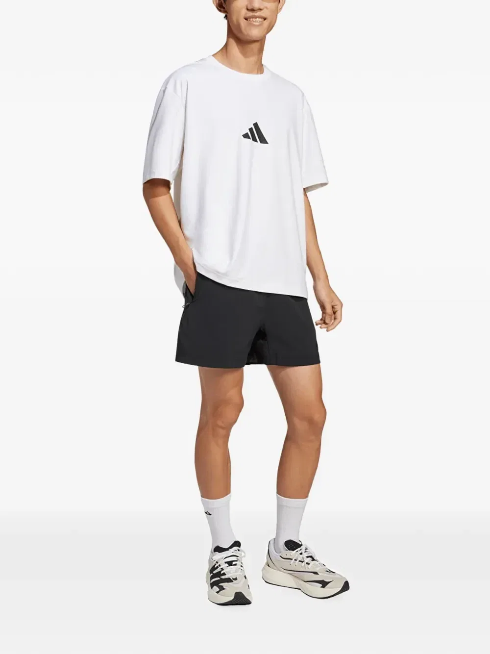 Футболка Z.N.E свободного кроя Adidas, белый — фото 2