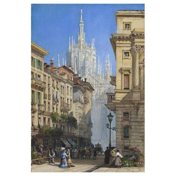 

Картина на холсте LegendArte Der Dom in Mailand, многоцветный