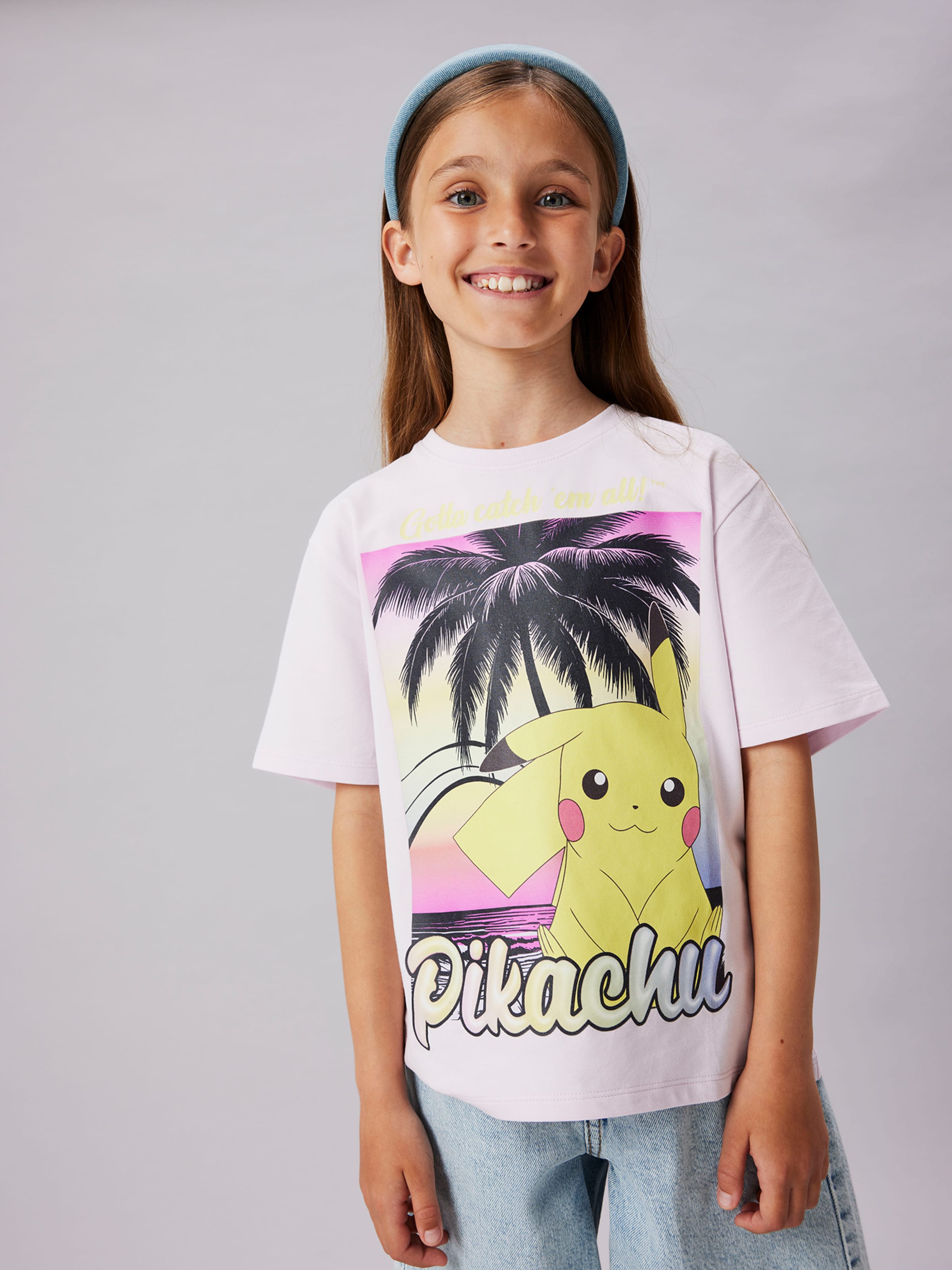 NAME IT Футболка 'NKFMuba Pokemon' в сиреневом цвете — фото 4
