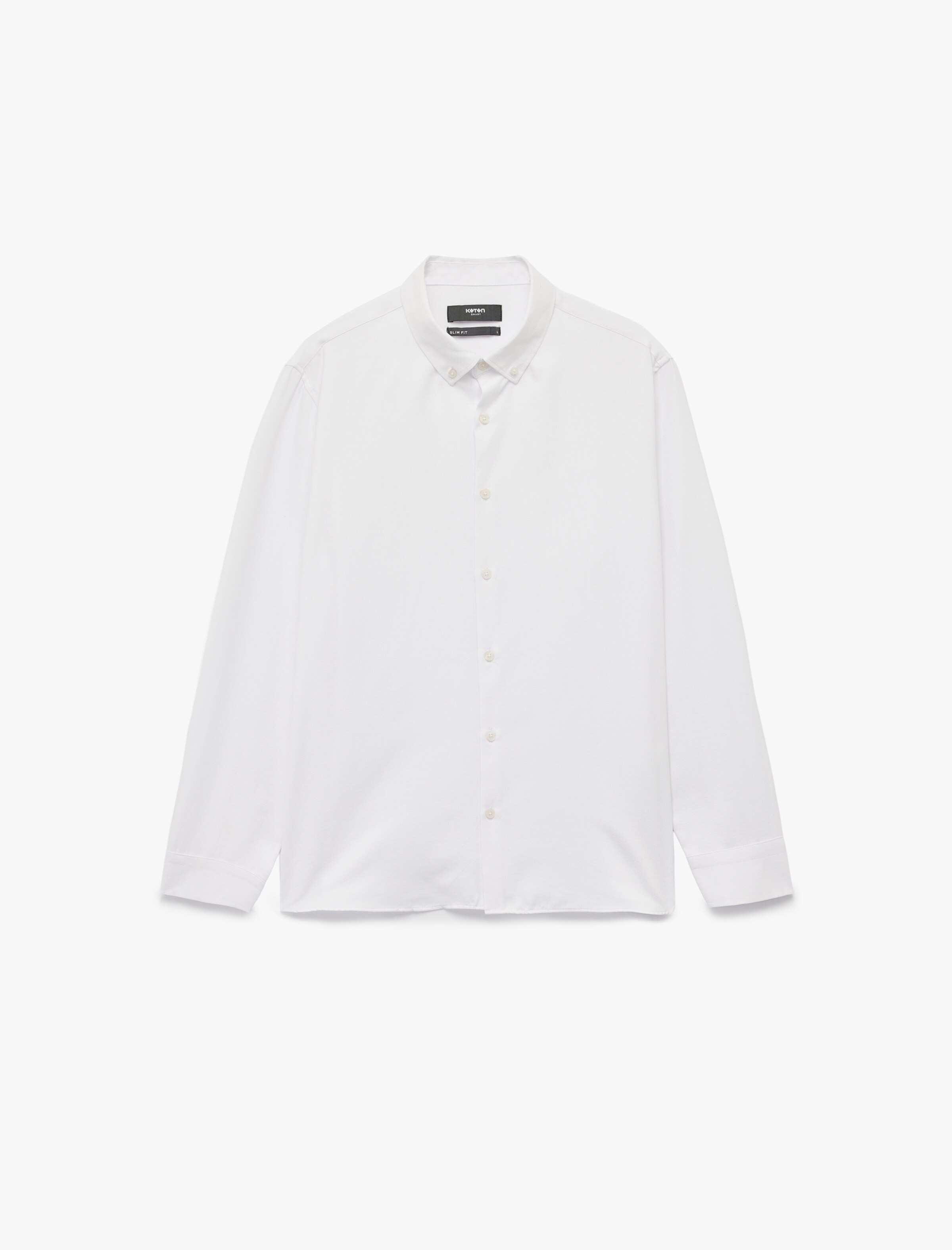 

Koton Рубашка на пуговицах приталенного кроя в белом цвете
