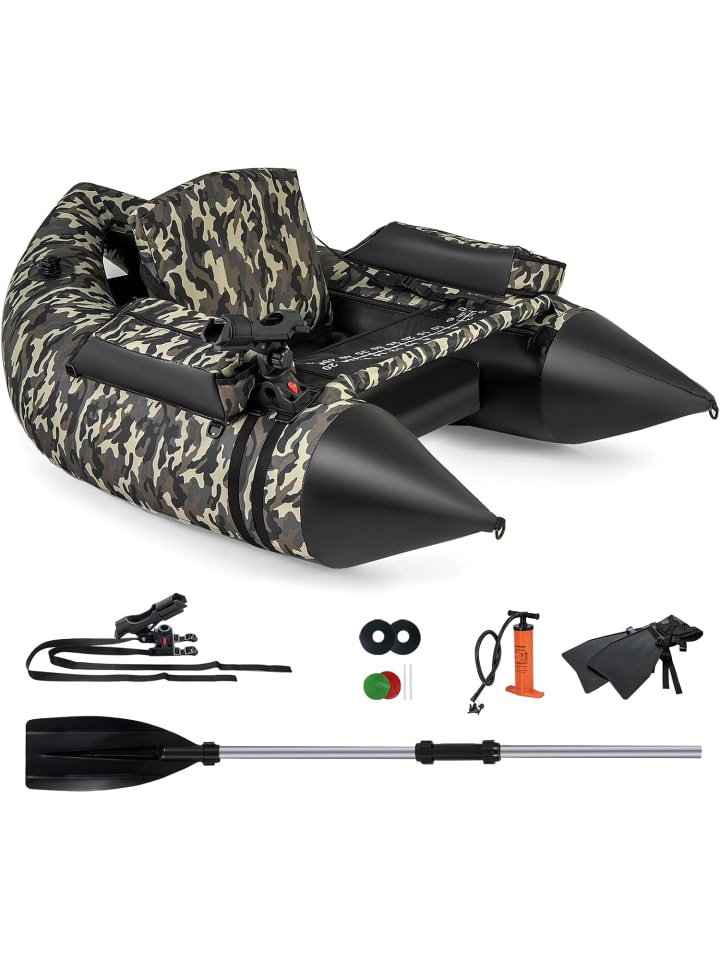 

COSTWAY Надувная лодка размером 150x110x48 см, разных цветов