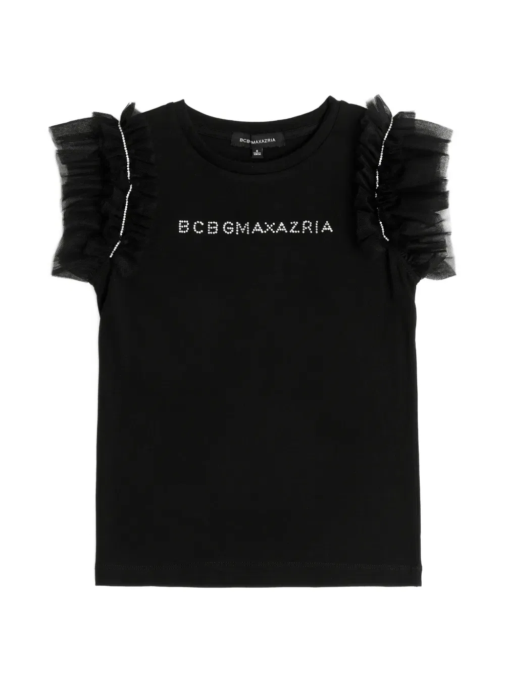 Футболка с оборками Bcbg Kids, черный