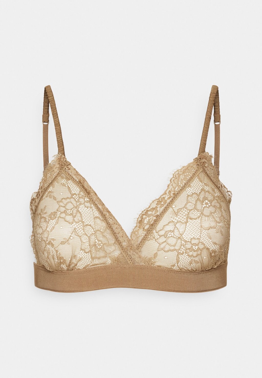 

Бюстгальтер-треугольник Saheather Bra Samsøe Samsøe, коричневато-серый