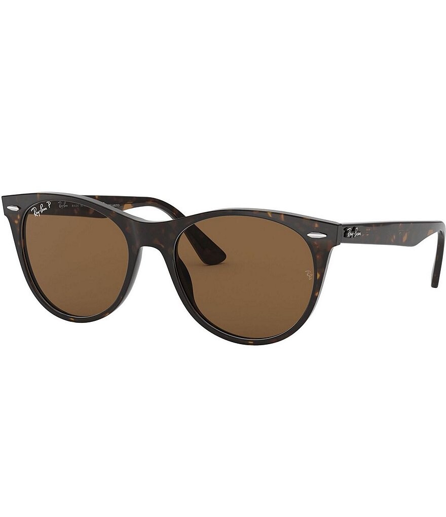 

Солнцезащитные очки Ray-Ban унисекс 0RB2185 55 мм Гавана круглые поляризованные, коричневый