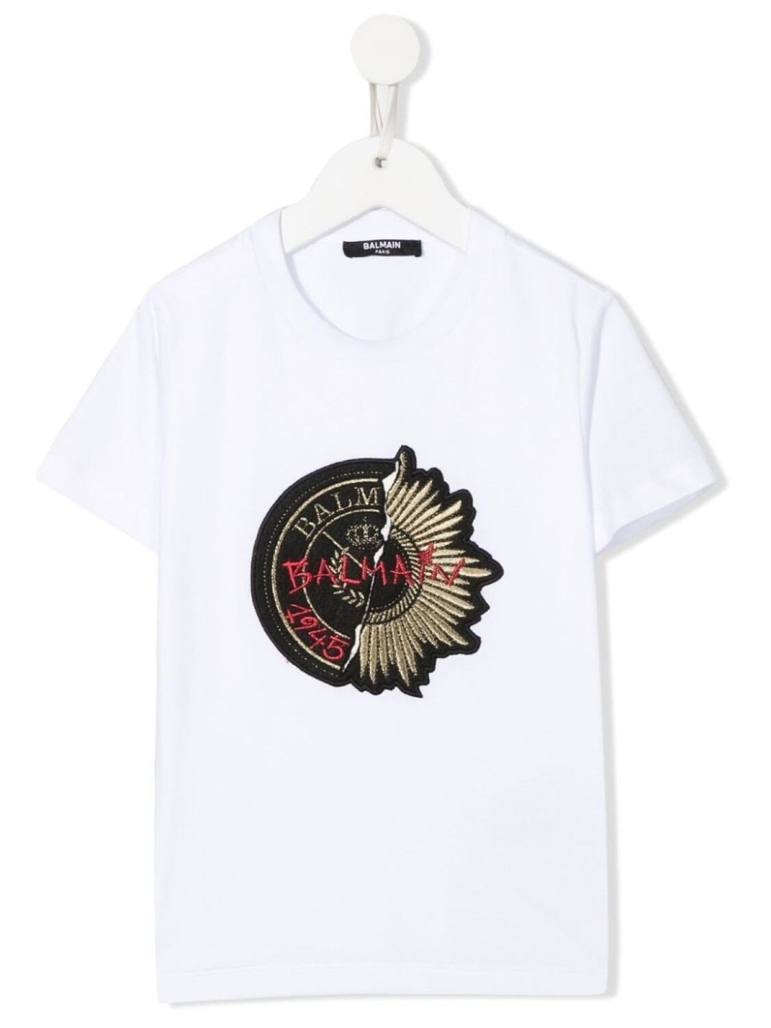 

Balmain Kids футболка с нашивкой-логотипом, белый