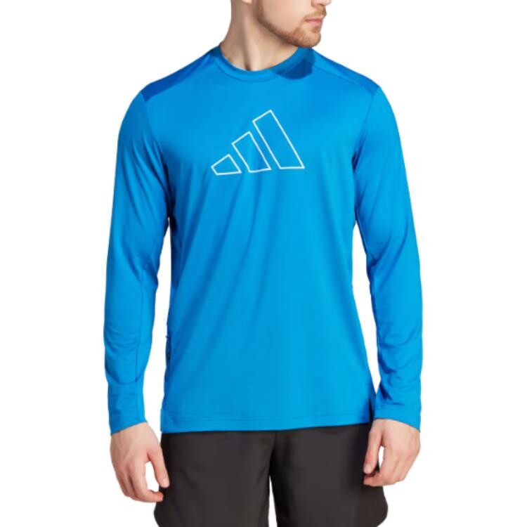 Футболка TI 3B LS TEE мужская синяя Adidas Originals, синий — фото 3