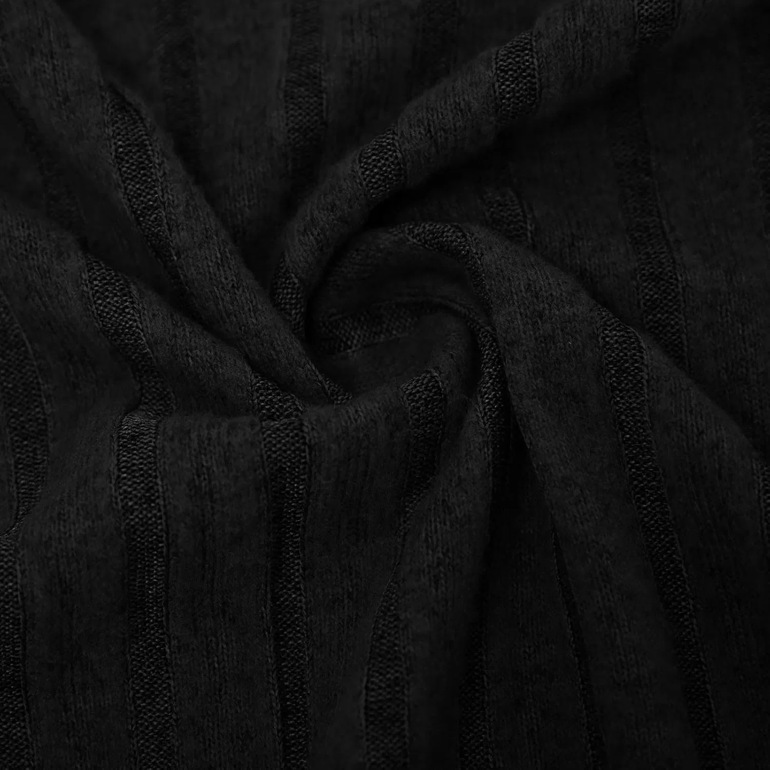 Женская футболка Ribbed Knit, Generic, Dark Gray — фото 4