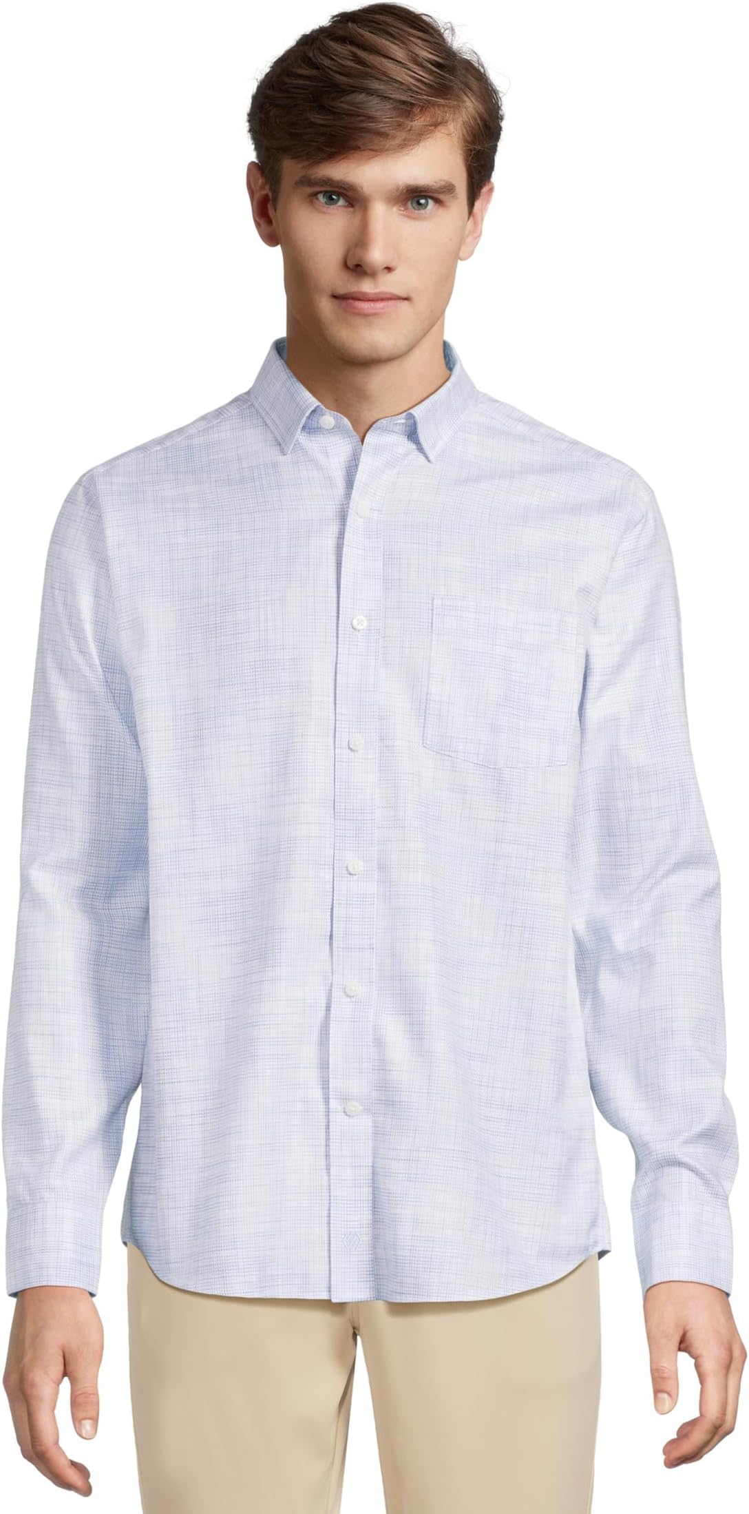 

Рубашка Johnston & Murphy Cross Hatch Shirt, цвет Pink/Blue