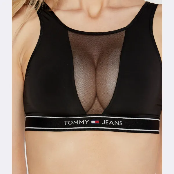 Топ без косточек узкого кроя Tommy Hilfiger, черный — фото 3