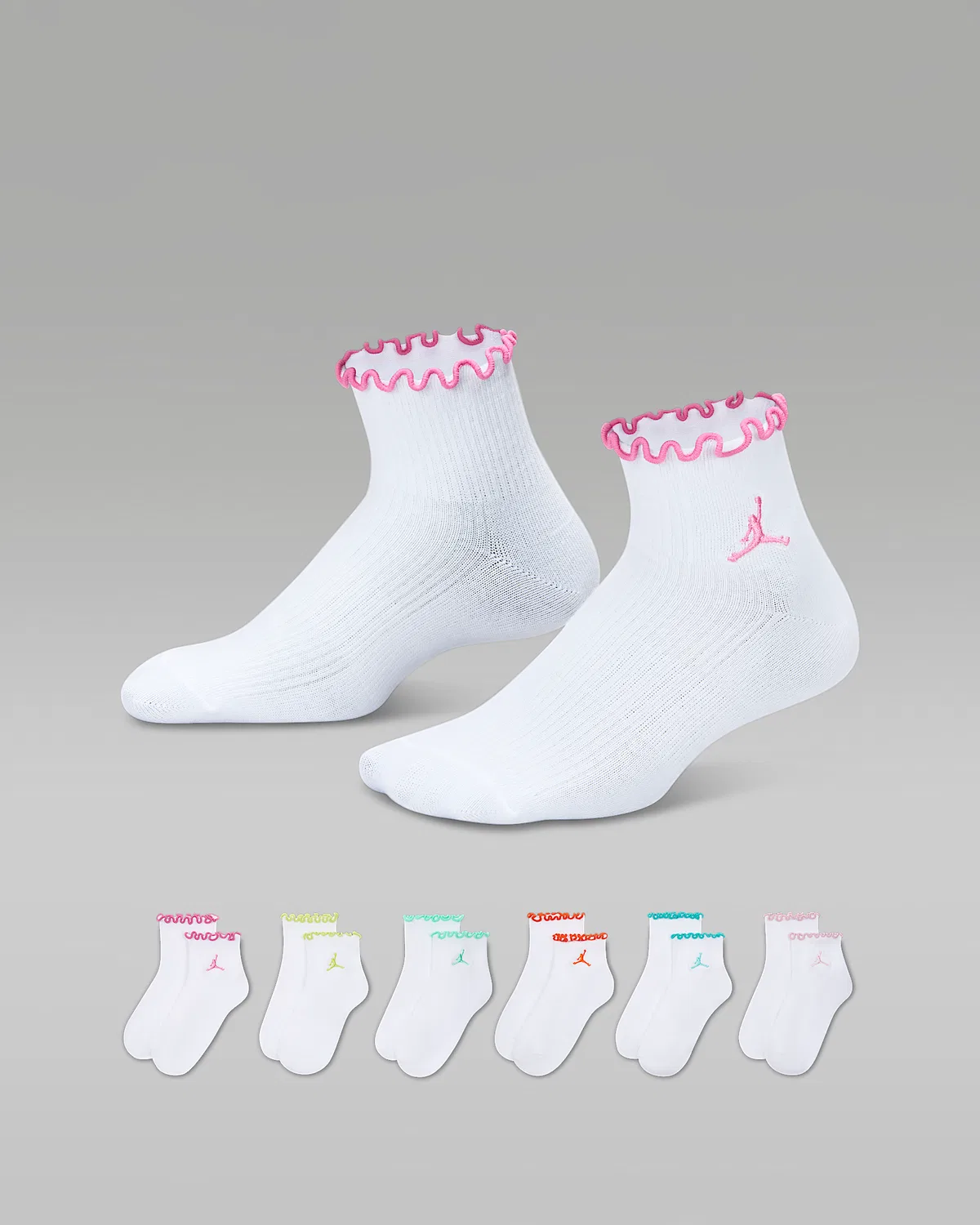 Детские носки Jordan Lettuce Edge (6 пар), White