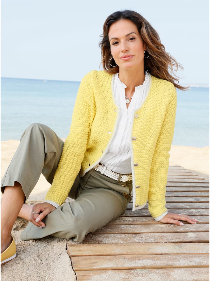 

WITT WEIDEN Кардиган лимонного цвета