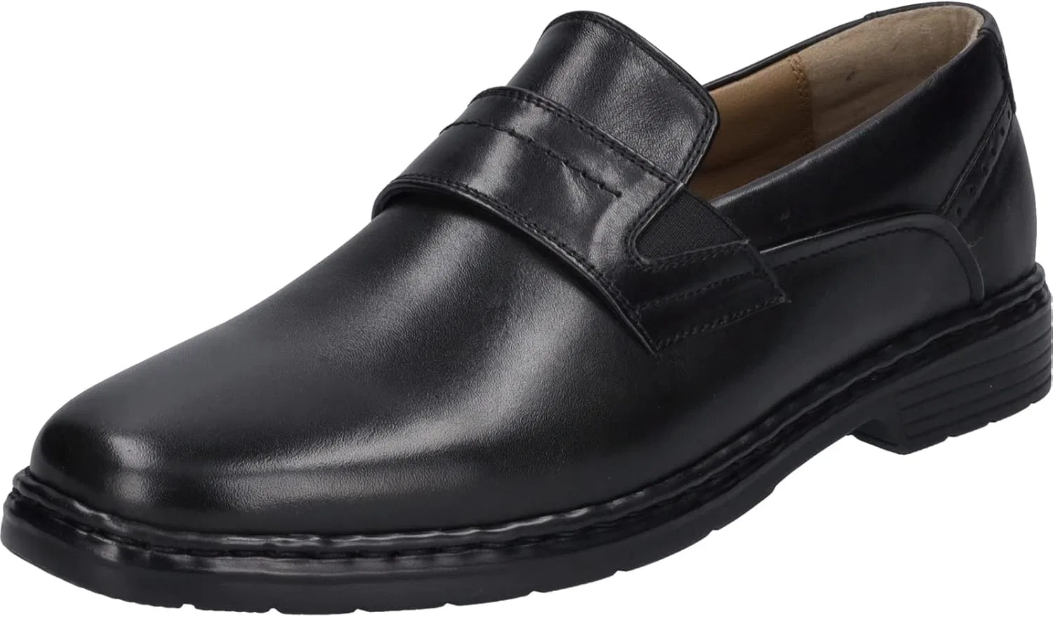 Мужские туфли Josef Seibel Alastair 15, ширина K (очень широкая), сменная стелька, Black