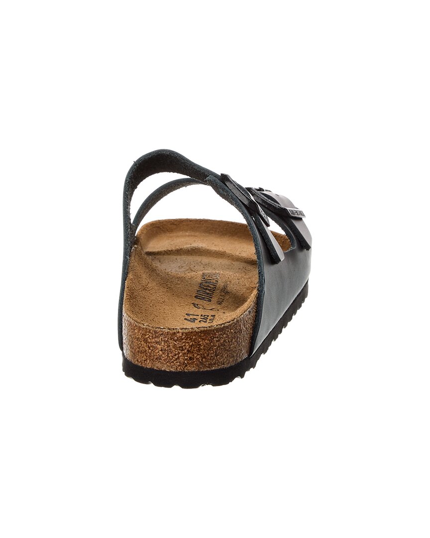 Женские кожаные сандалии Birkenstock Arizona, черный — фото 3