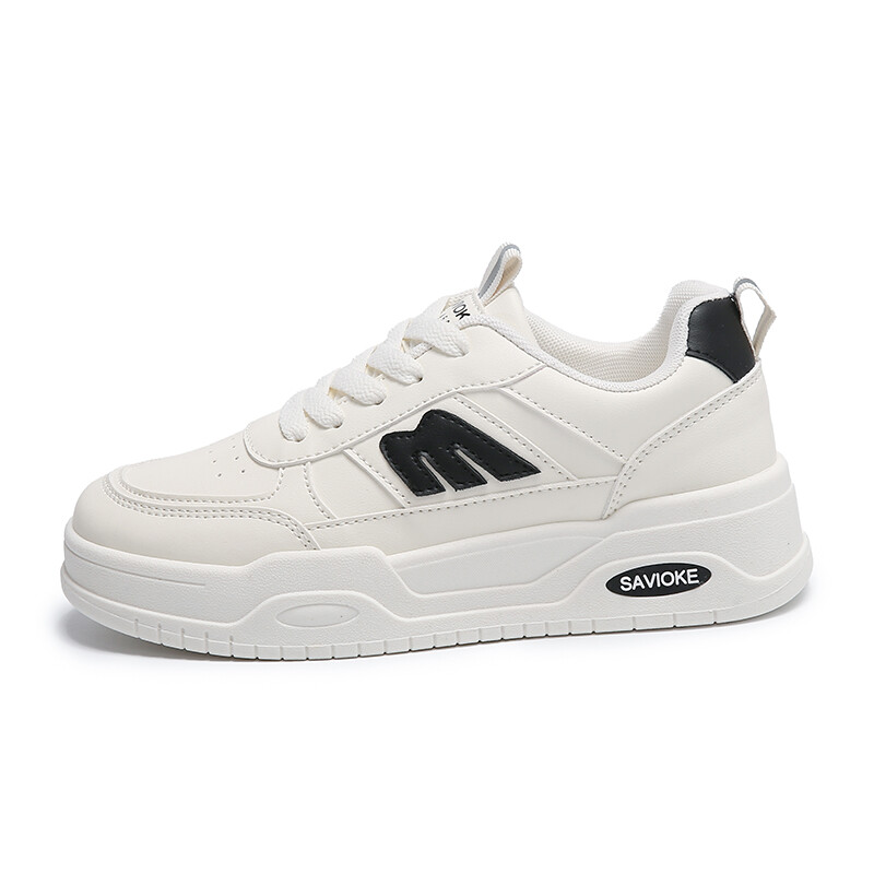 

Кеды, скейтборд обувь женская низкая Wa&Na, белый/черный