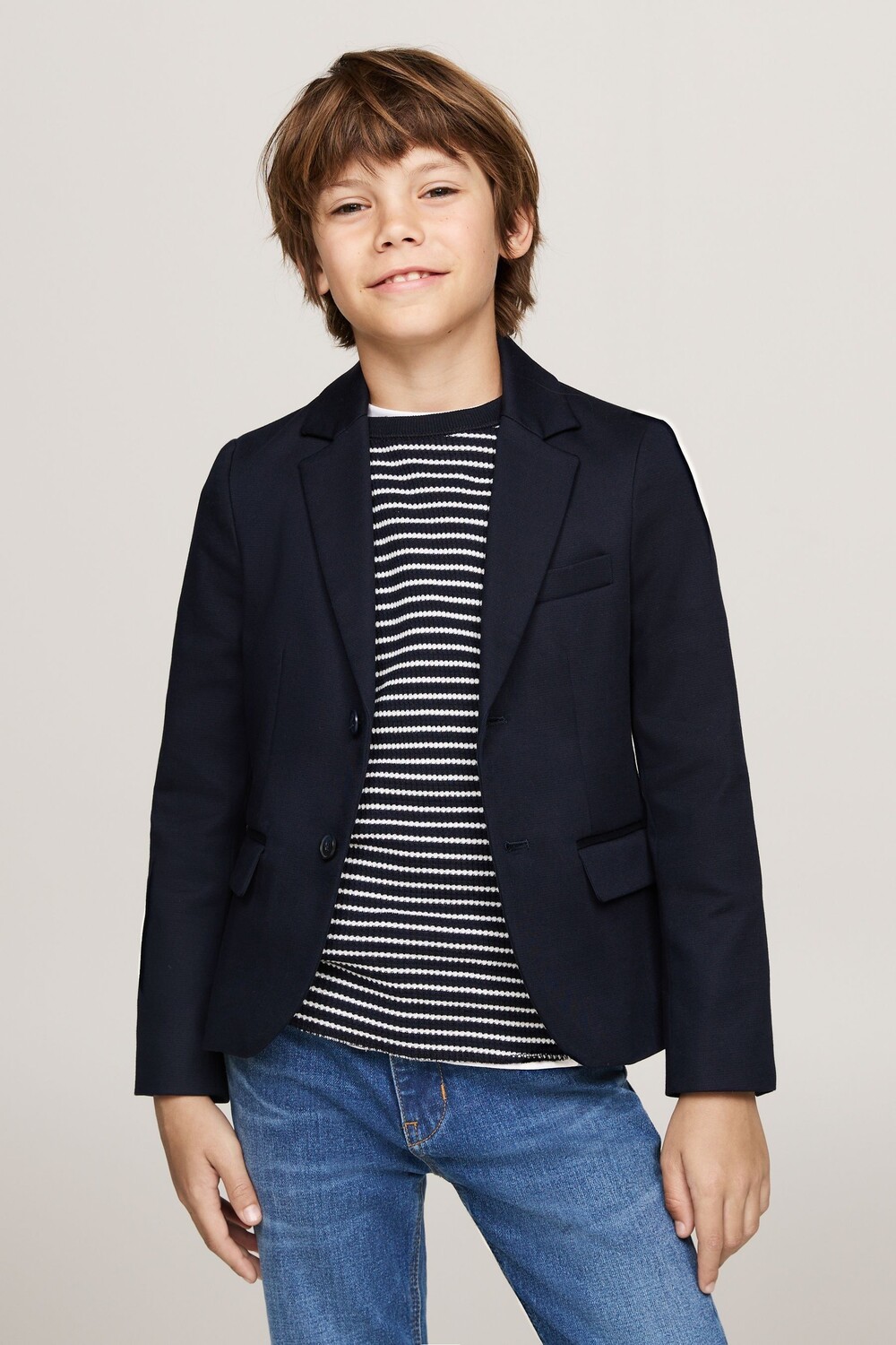 

Праздничный тканый блейзер Tommy Hilfiger, синий