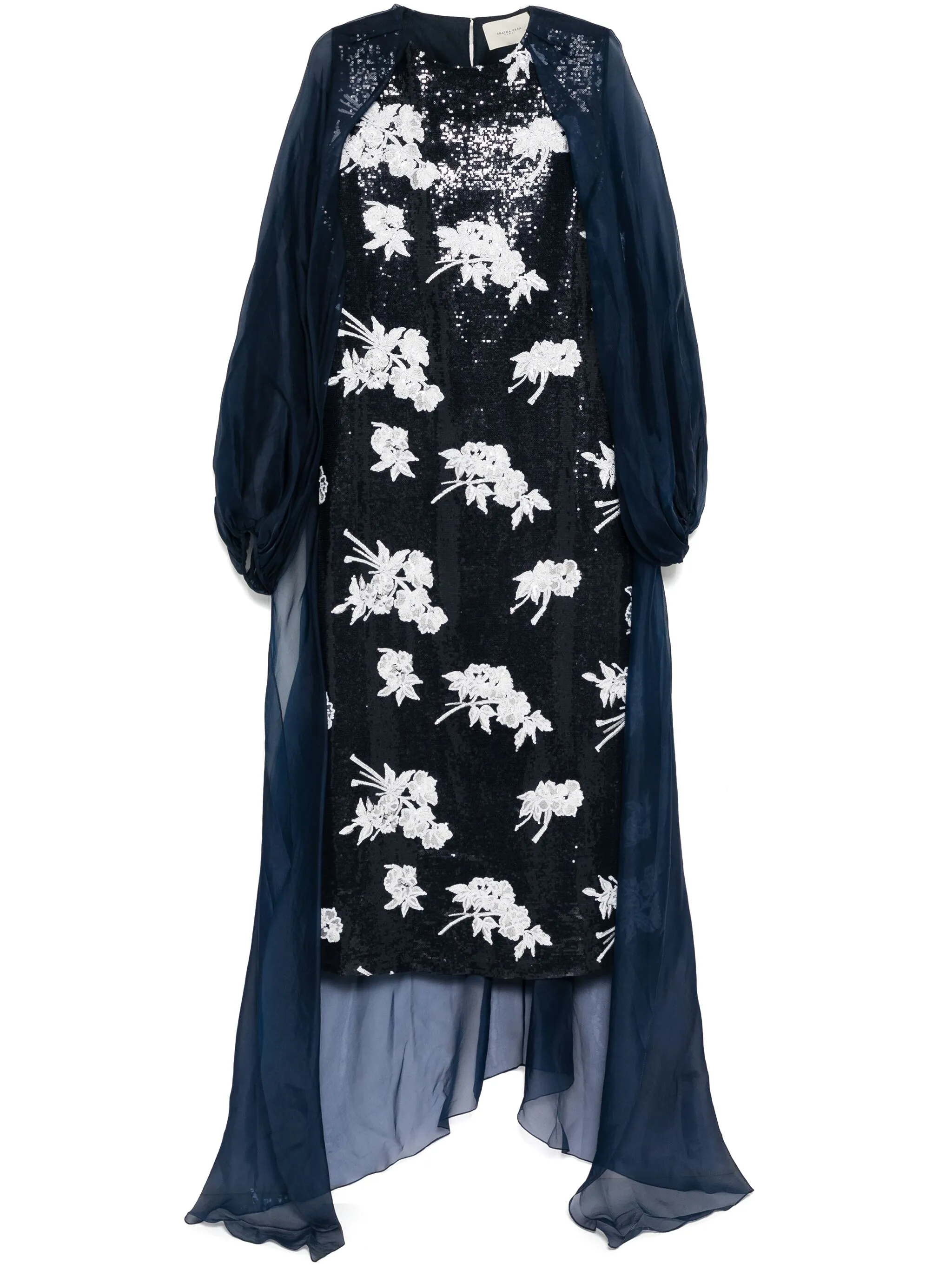 

Платье с декором из кристаллов Shatha Essa, черный