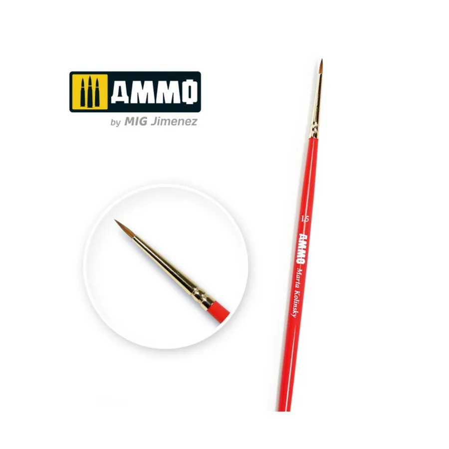 

1.5 Кисть Fine Finish Марты Колински, Brushes (AMMO by Mig Jimenez)