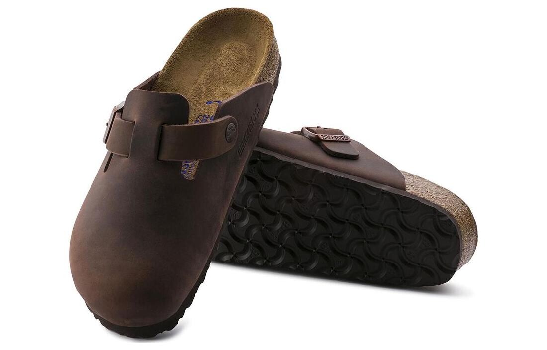 Сабо Boston Soft Footbed Oiled Leather Habana Brown Birkenstock — фото 3