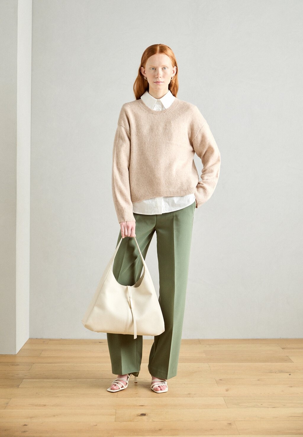 

Джемпер LONGSLEEVE ROUNDNECK Marc O'Polo, бежевый