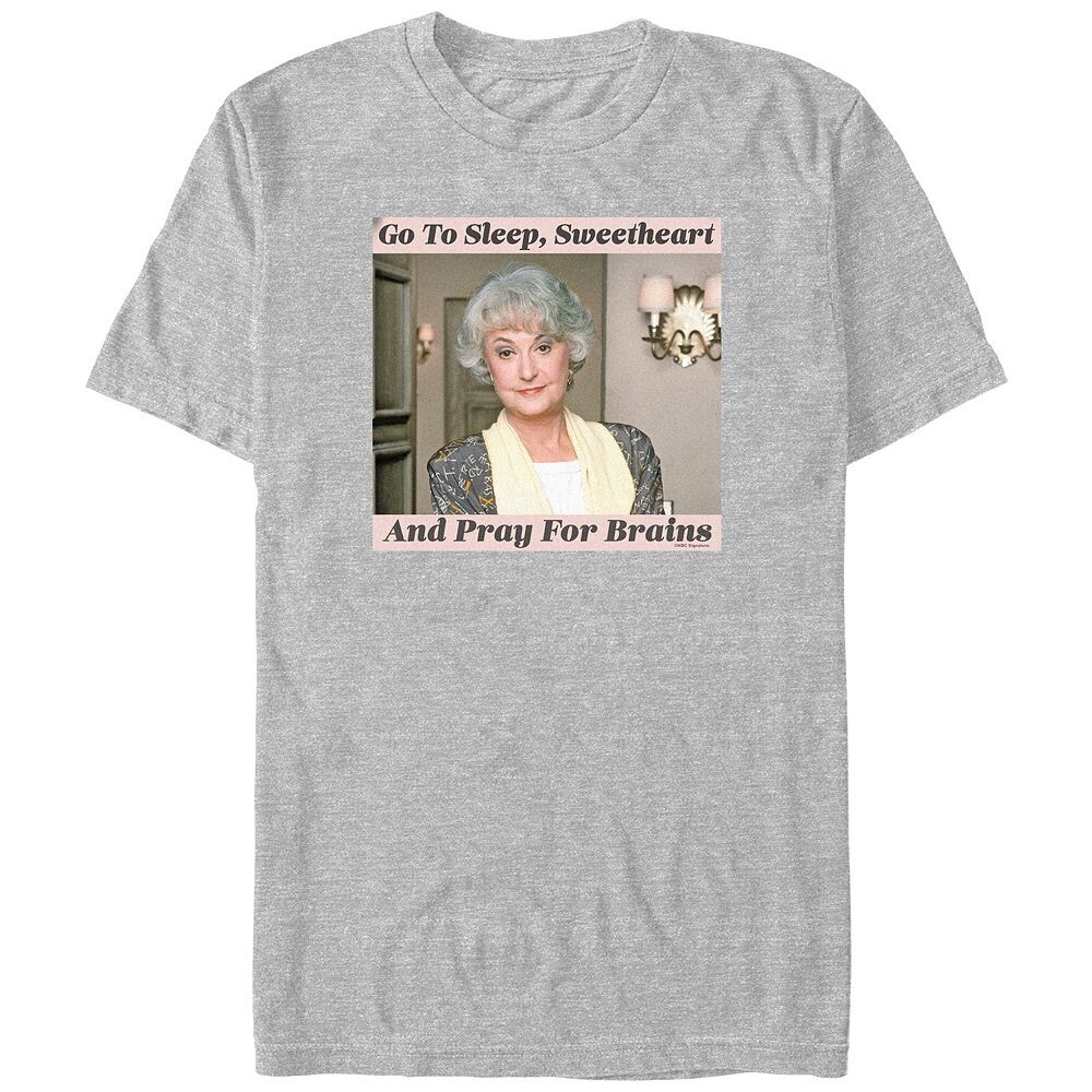 

Мужская футболка с рисунком The Golden Girls Dorothy Sweetheart Pray For Brains Licensed Character, цвет Athletic Heather
