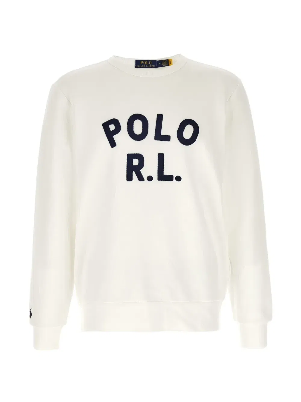 Свитер с логотипом-нашивкой в виде пони POLO RALPH LAUREN, белый