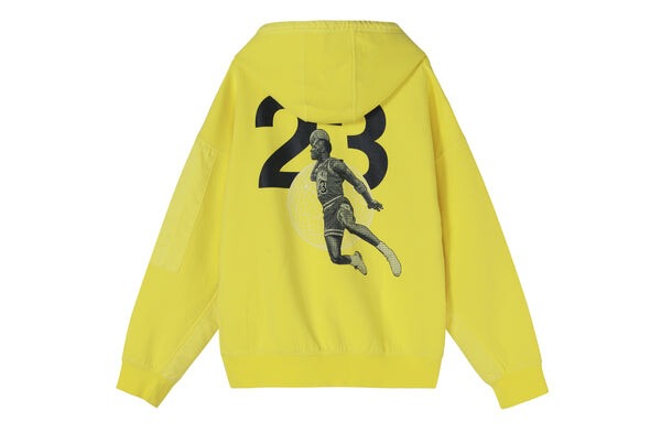 Толстовка Air Jordan 23 Engineered Casual Sports Hooded Knitted Printed Sweater For Men Yellow, желтый — фото 2