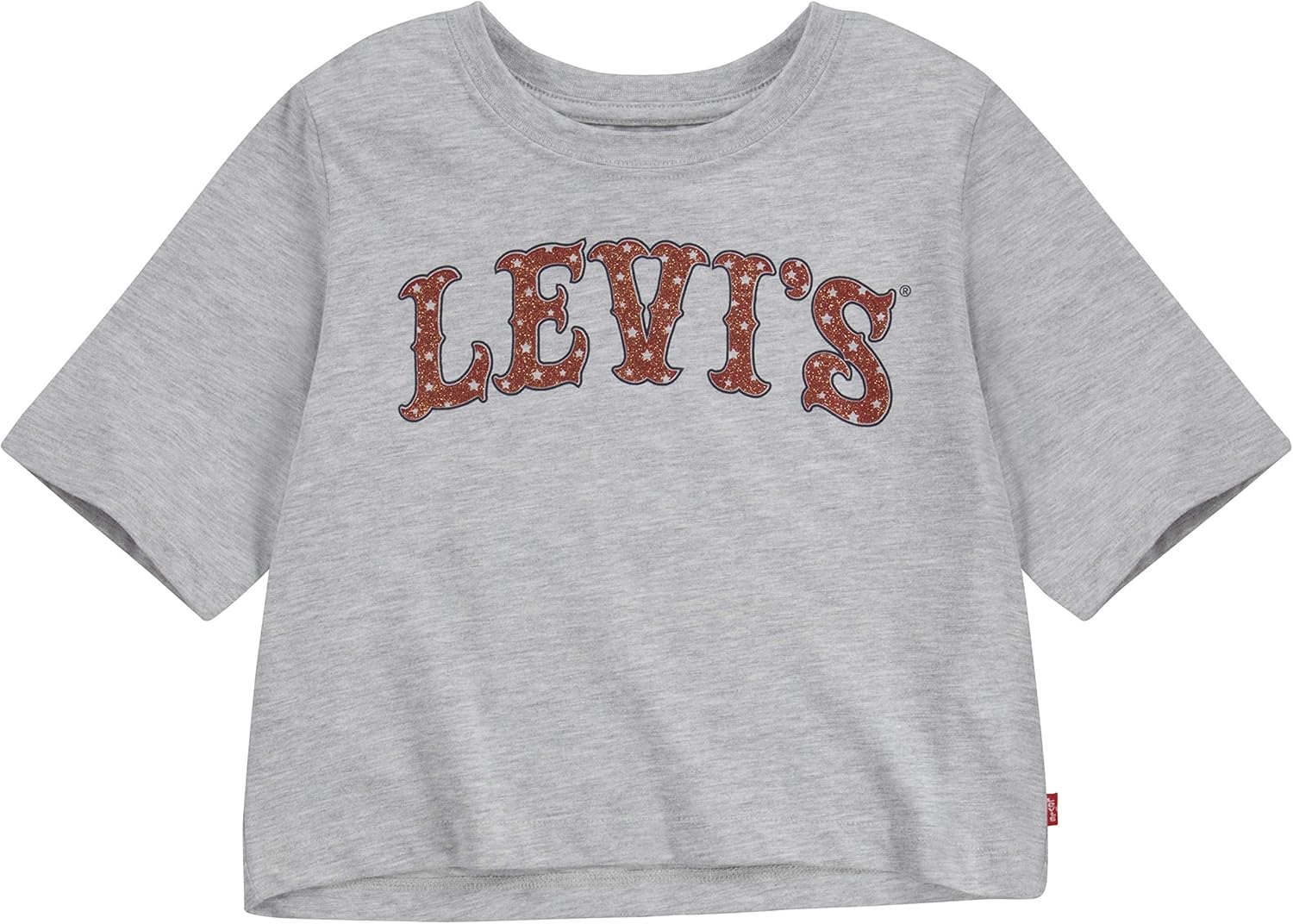 

Футболка Levi's для девочек с высокой талией и принтом, Grey Americana