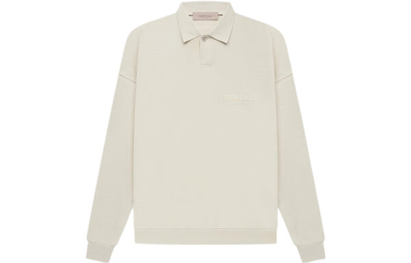 Рубашка ss22 long sleeve polo shirt 'wheat' Fear Of God Essentials, бежевый — фото 2