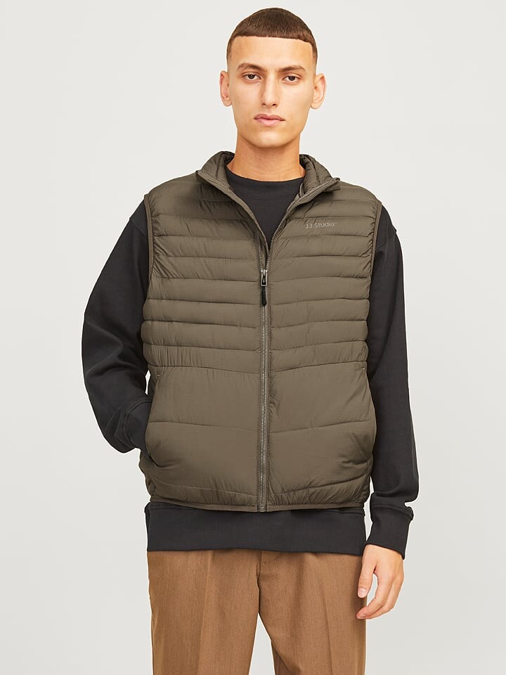 

Стеганый жилет Jack & Jones Estate, серо-коричневый