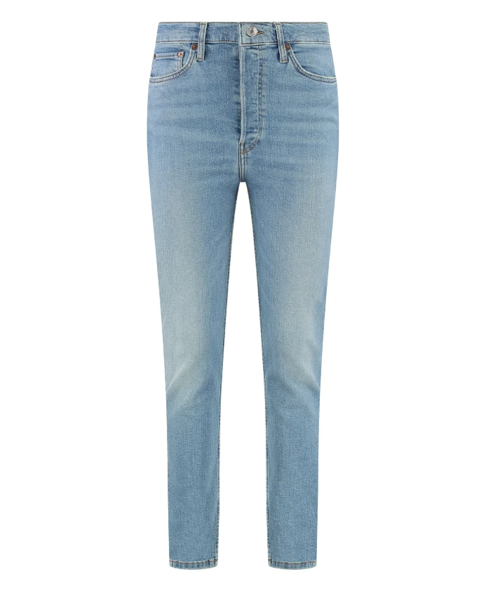 

90Er джинсы с высокой посадкой и зауженным кроем Re/Done, синий