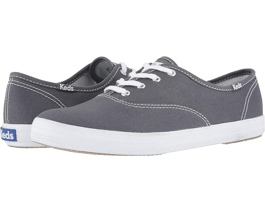 Кроссовки Keds Champion Canvas Lace-Up, цвет Graphite