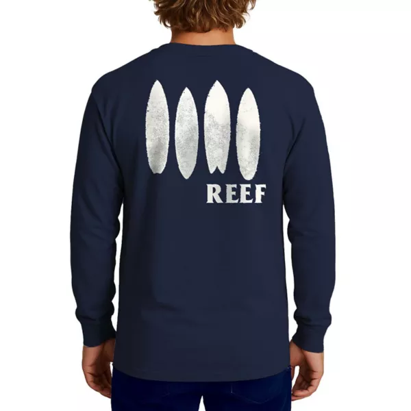 

Мужская графическая футболка Pettibon с длинным рукавом Reef, синий
