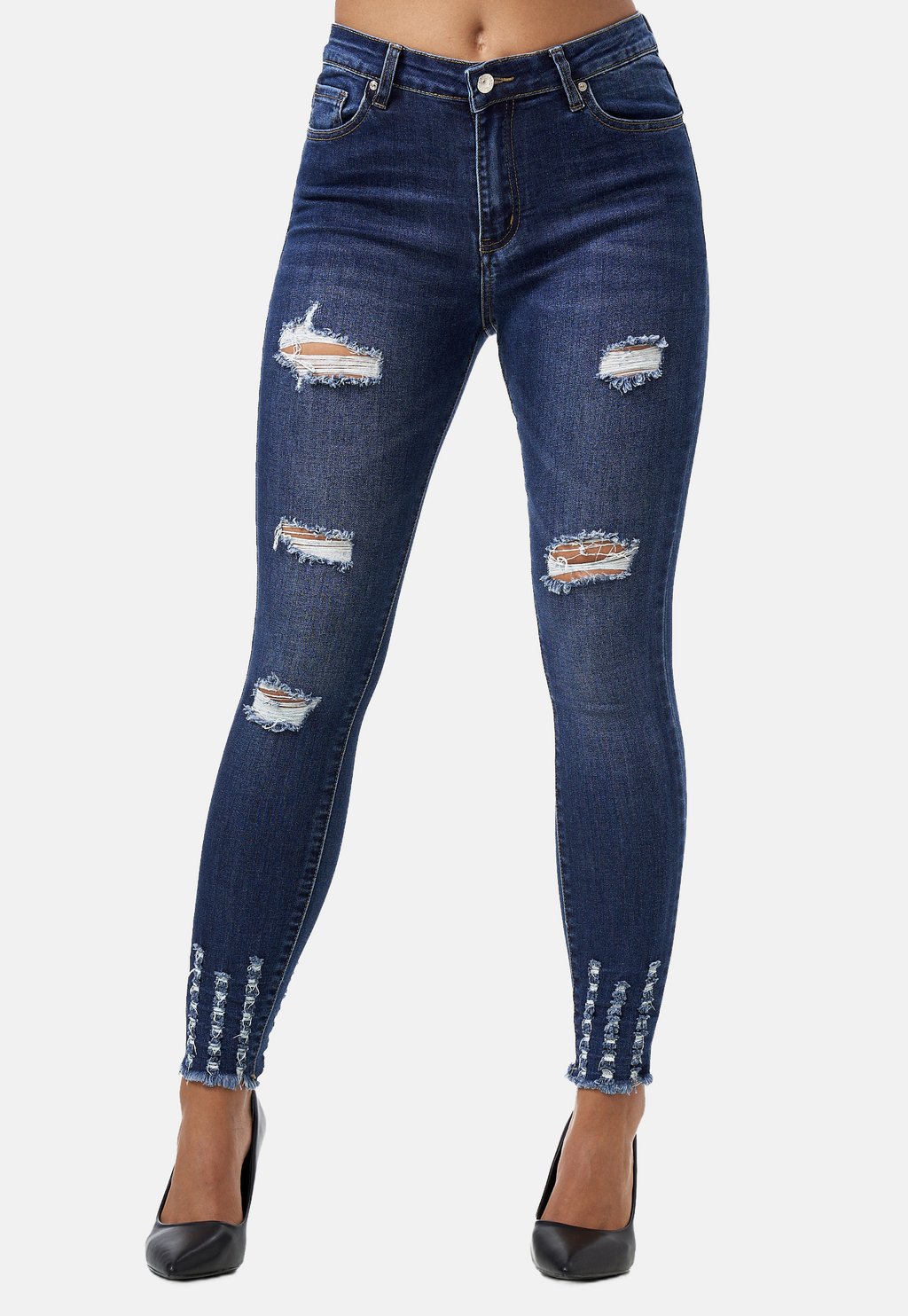 

Джинсы скинни HIGHWAIST Elara, темно-синий