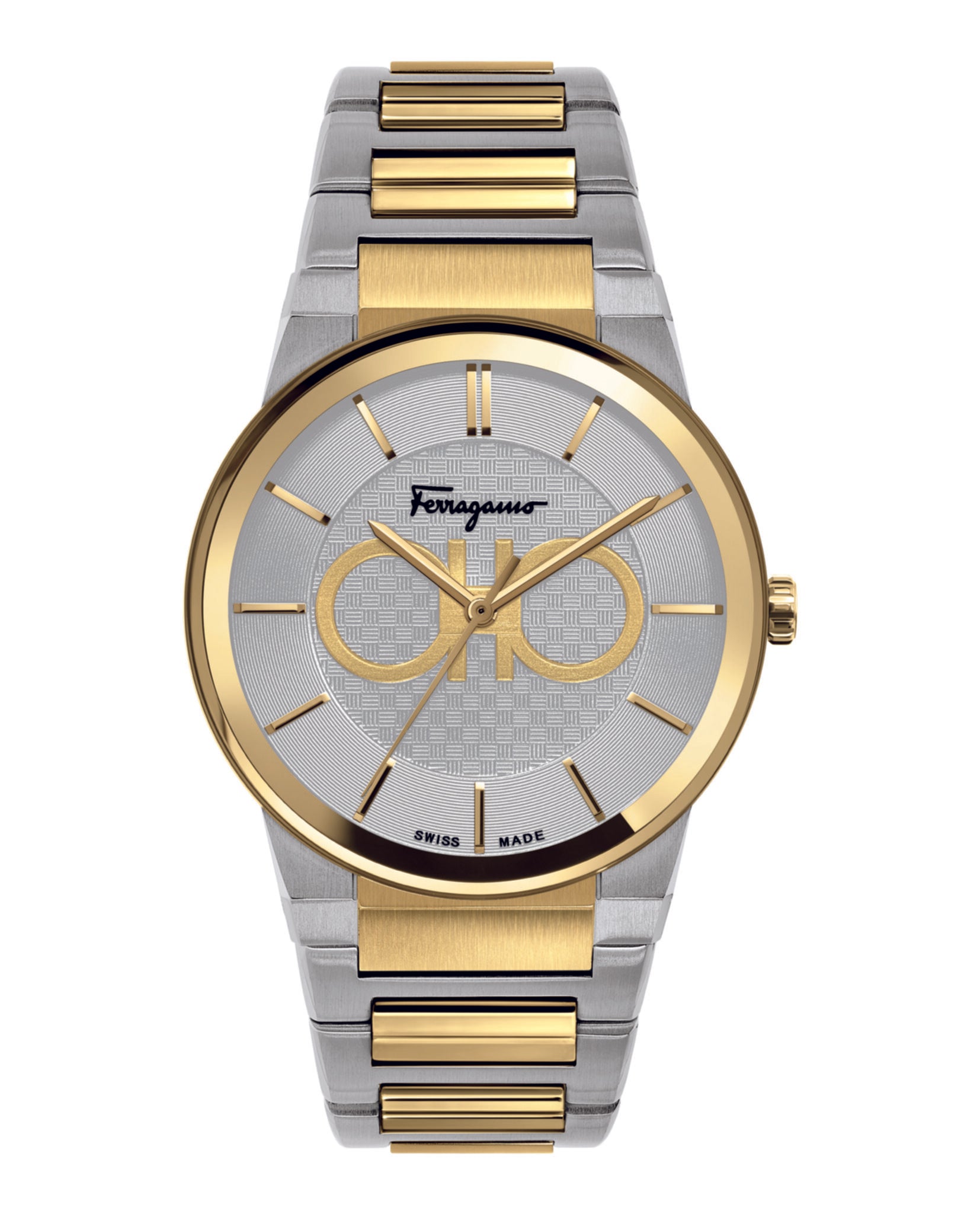 

Часы Ferragamo с сапфировым браслетом Salvatore Ferragamo, цвет two tone/two tone/silver