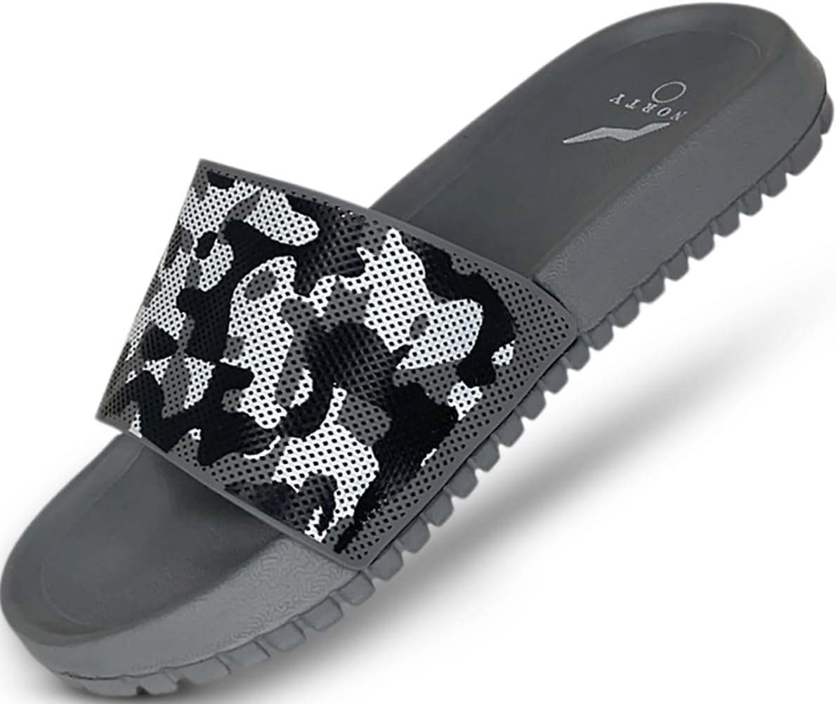 

Мужские сланцы NORTY, спортивные сандалии с открытым носком, на легкой шлепанцевой подошве для дома и улицы, размер тянет на один меньше, серый