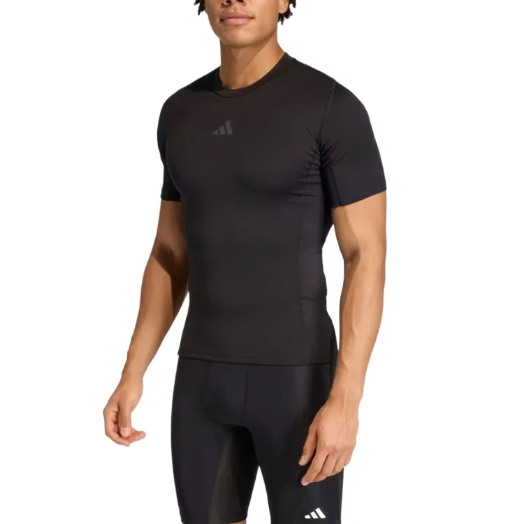 Футболка мужская black crew neck Adidas — фото 3