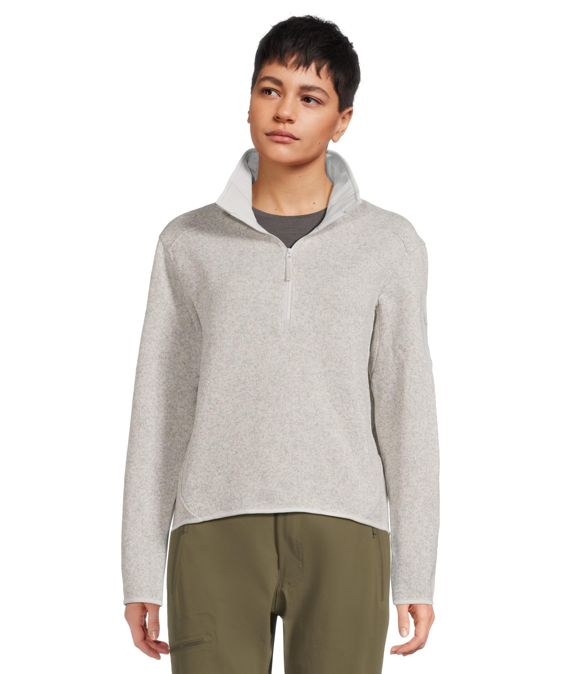 

Толстовка Arc'teryx Covert Zip Neck, цвет Atmos Heather 1