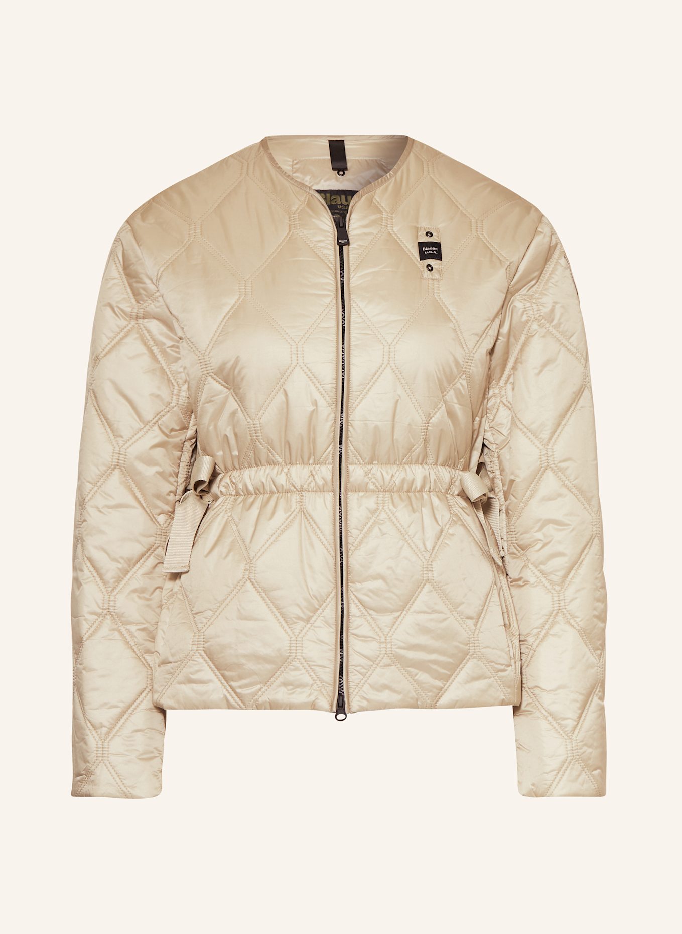 

Стеганая куртка тафта Blauer, бежевый