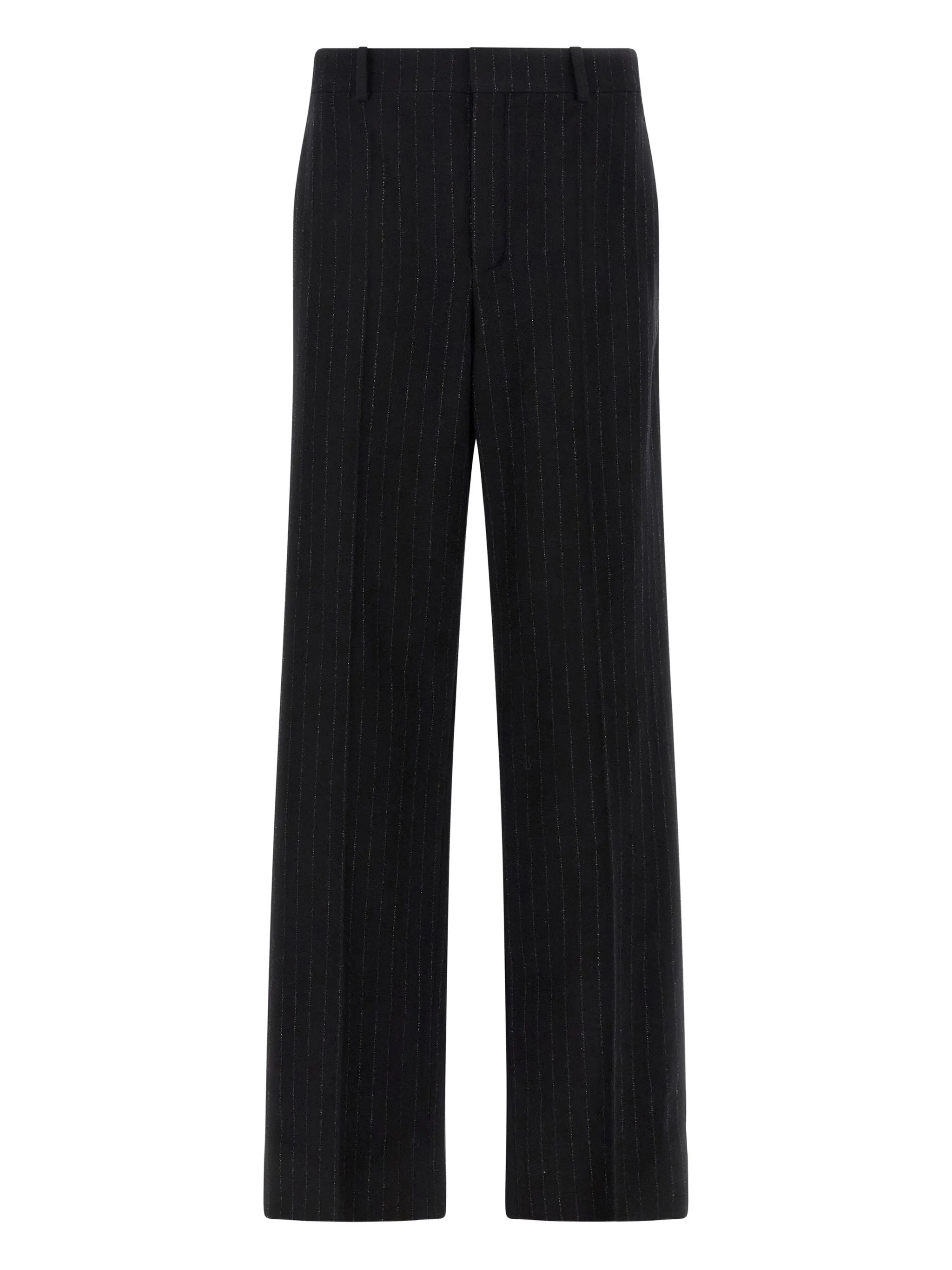 

Брюки в тонкую полоску Saint Laurent, черный