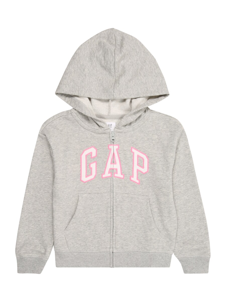 

Толстовка с капюшоном на молнии GAP, пятнистый серый