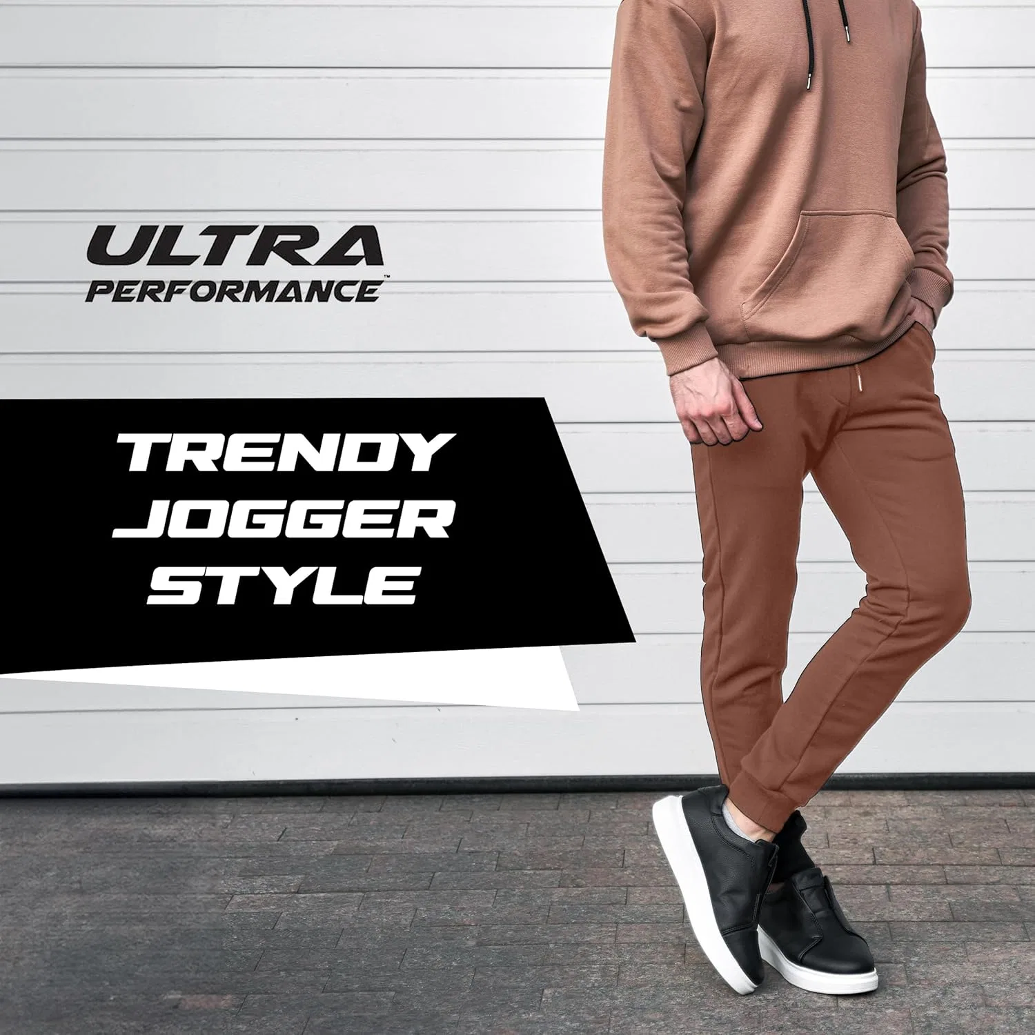 Комплект из 3 спортивных штанов Ultra Performance для мальчиков, детская одежда, спортивные брюки из мягкого флиса, размеры 4-20, Black/Khaki/Espresso — фото 2