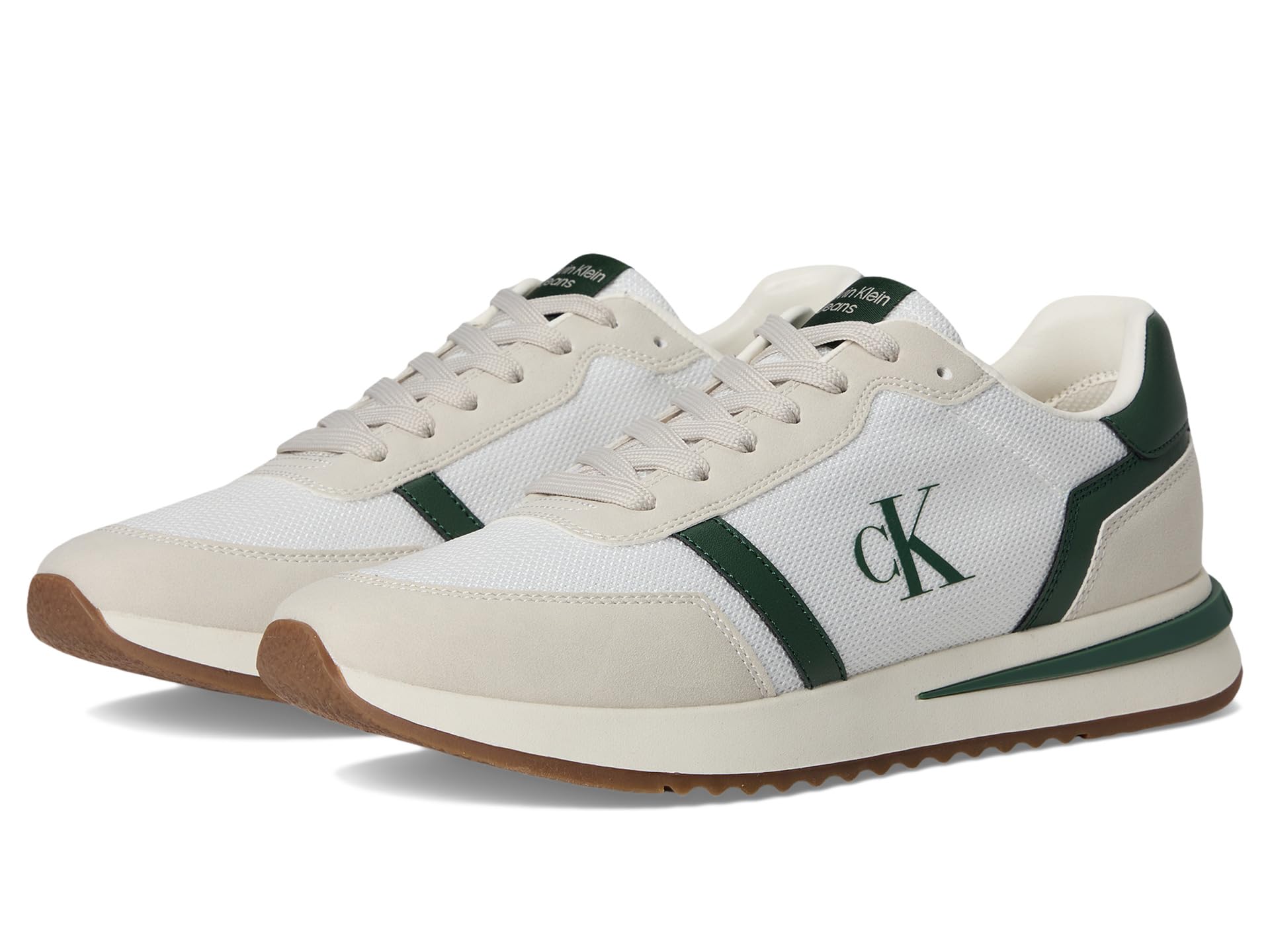 

Кроссовки Calvin Klein Picio, цвет White/Dark Green