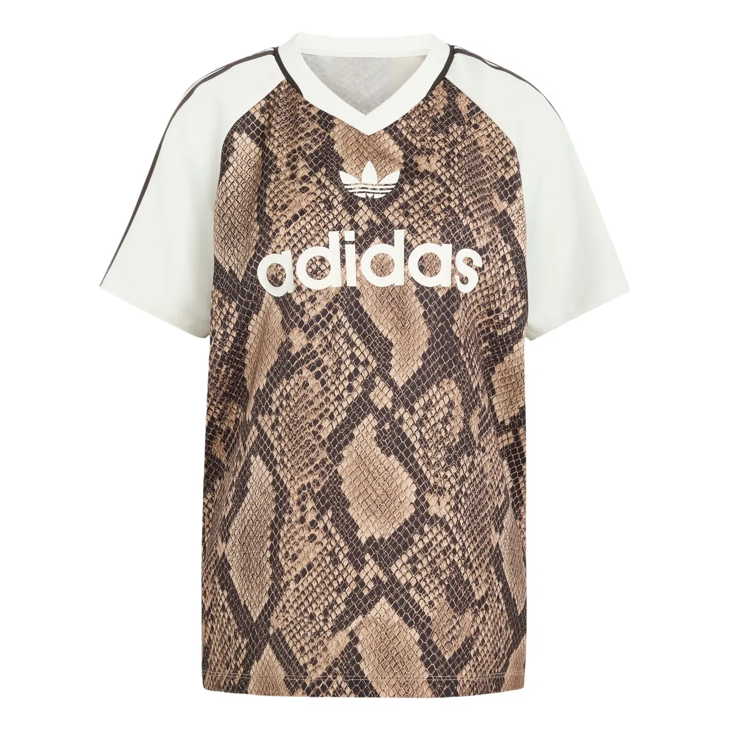 Рубашка Adidas Originals бежевого и кремового цвета