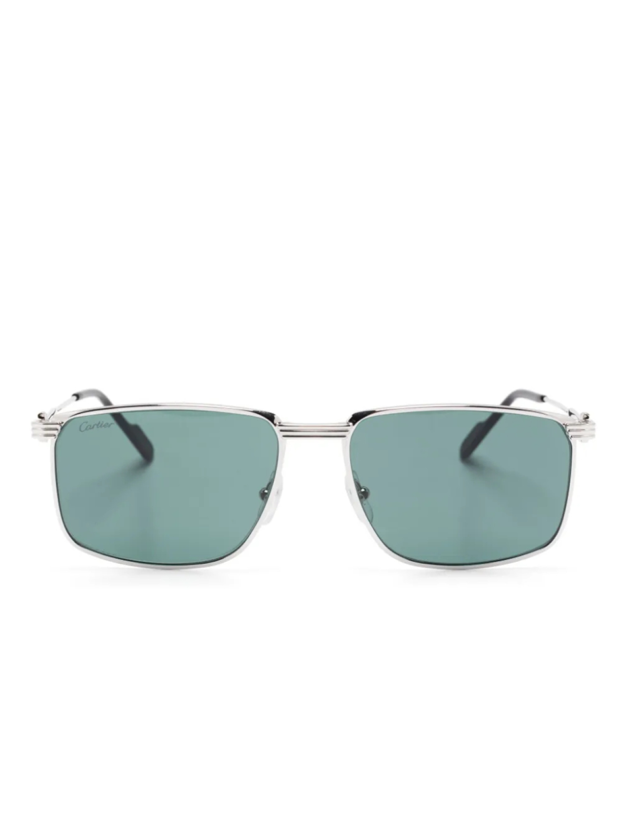 

Cartier Eyewear square-frame солнцезащитные очки, серебряный