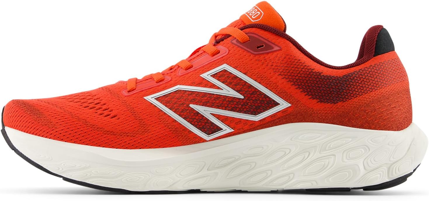 Мужские кроссовки для бега New Balance Fresh Foam X 880 V14, Neo Flame/Mercury Red/Sea Salt — фото 4