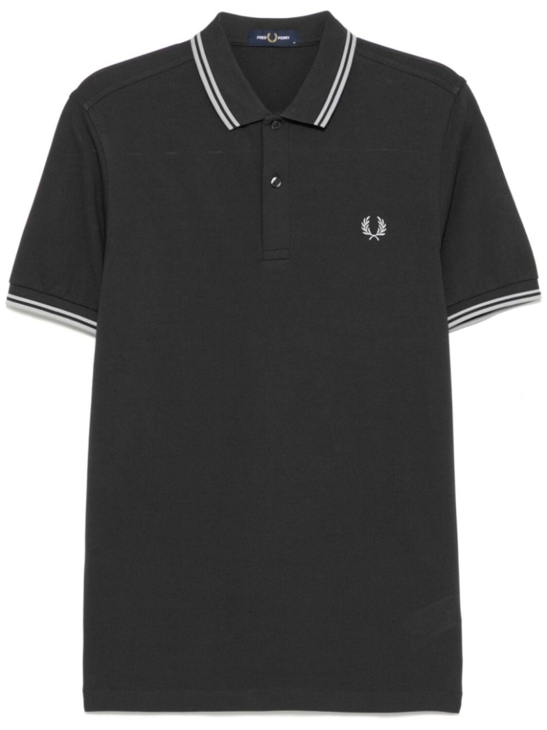

Рубашка поло с вышитым логотипом Fred Perry, серый